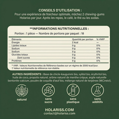 Holariss Chewing-gum Reminéralisant