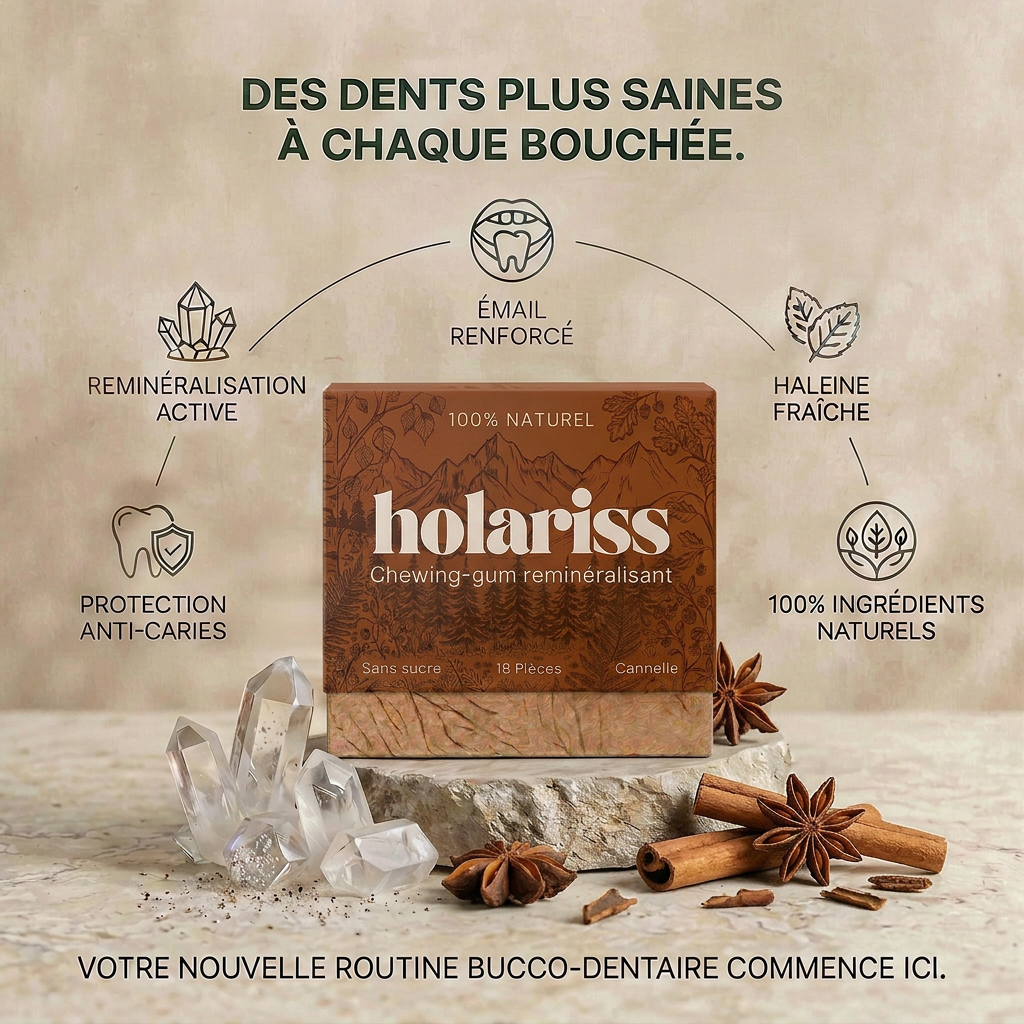 Holariss Chewing-gum Reminéralisant ( Canelle )